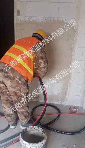 抹灰石膏砂漿內(nèi)墻機(jī)噴方案